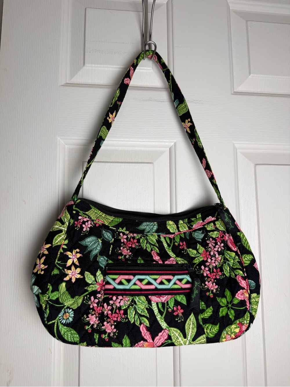 NWT Vera Bradley Botanica Hobo Purse Rare Hand Bag Retired Pattern Small Bag